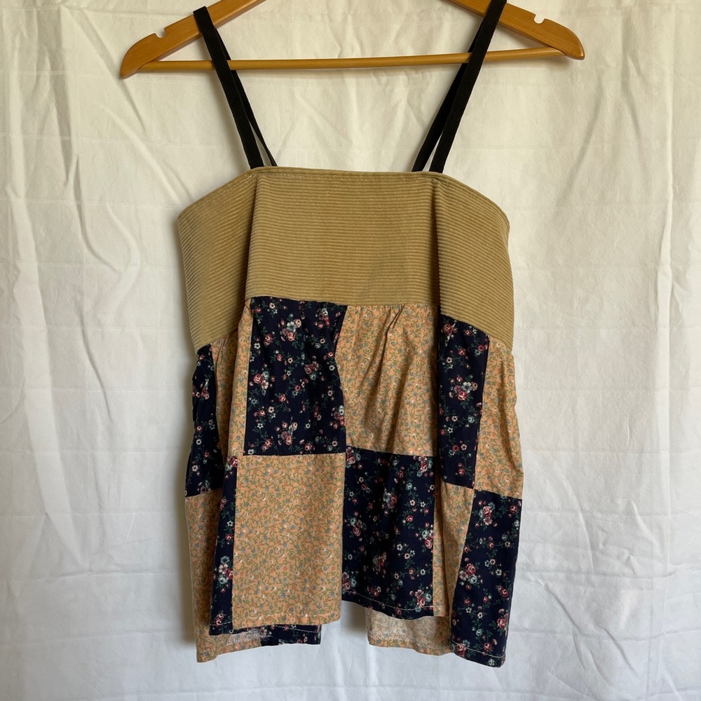 Eco-Girl multi-patterned baby doll top
